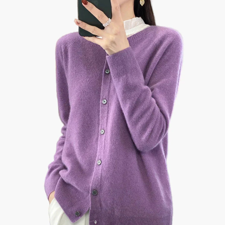 Stilla | Klassisk Strik Cardigan - Elegant Hverdagsstil til Kontor & Fritid