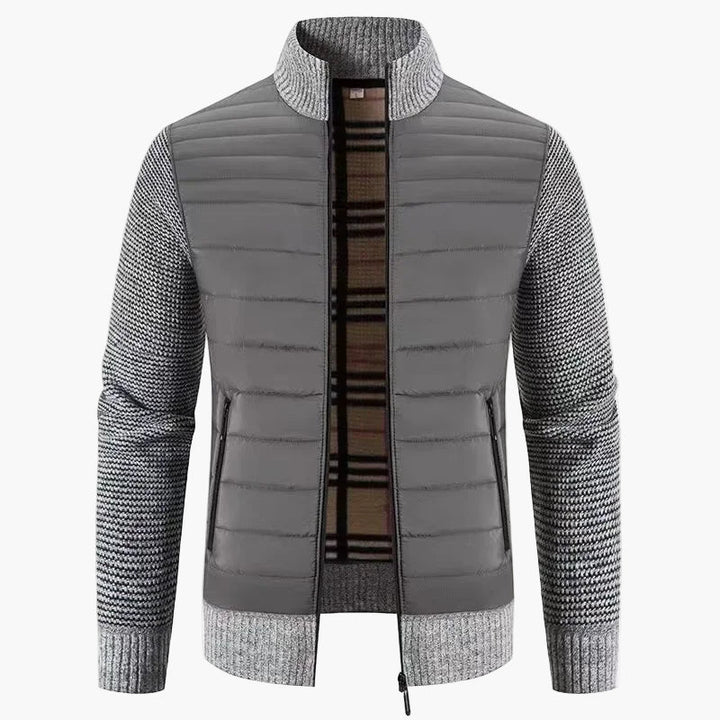Stilla | Strikjakke I Koreansk Stil - Fashionable Slim Fit Overgangsjakke til Fritid & Hverdag