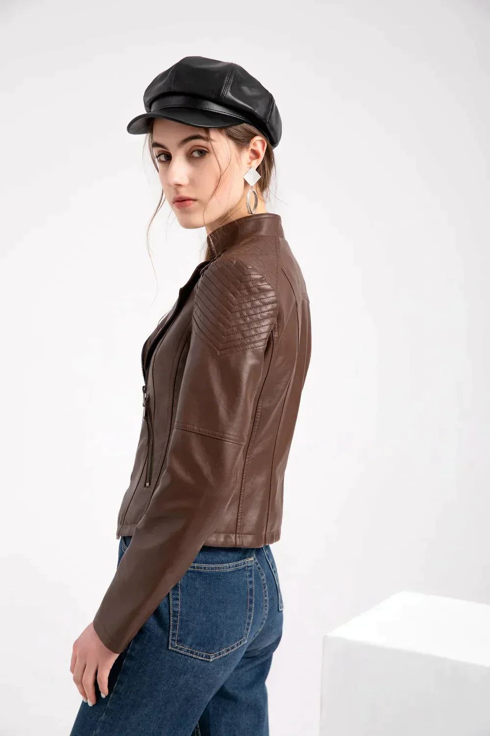 Stilla | Elegant Lammeskindsfrakke