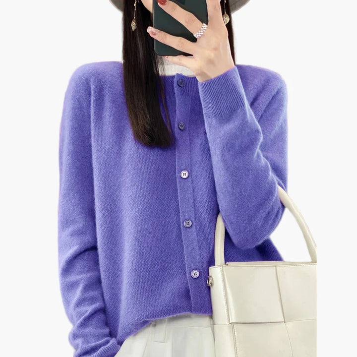 Stilla | Klassisk Strik Cardigan - Elegant Hverdagsstil til Kontor & Fritid