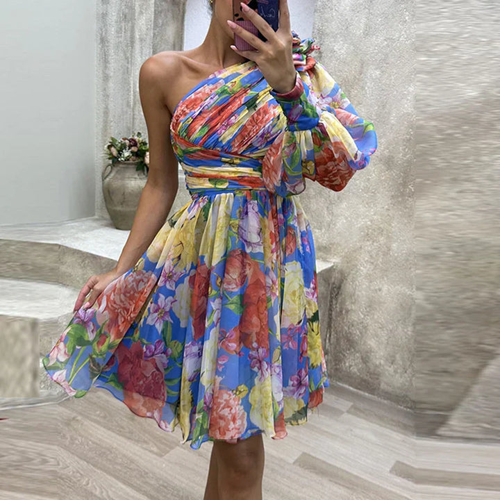 Stilla | Sexy Off-the-shoulder Kjole Med Blomstermønster
