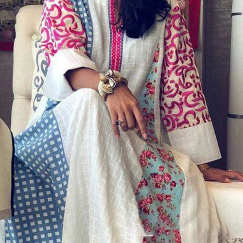 Stilla | Maxi Kjole Med Vintage Print