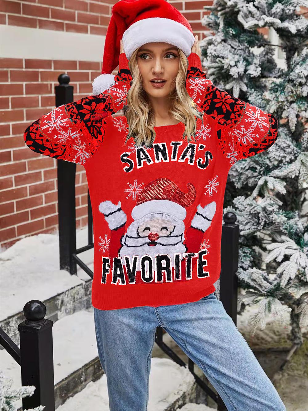 Stilla | Pullover med juleswitch-stikning