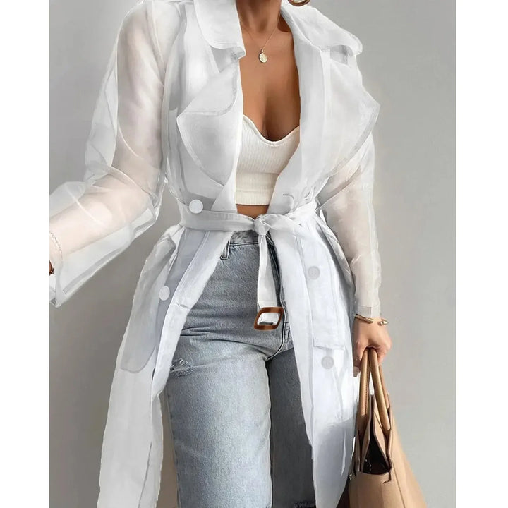Stilla | Gennemsigtig Trenchcoat