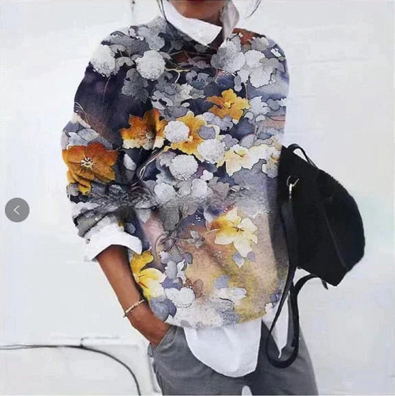 Stilla | Elegant trøje med print