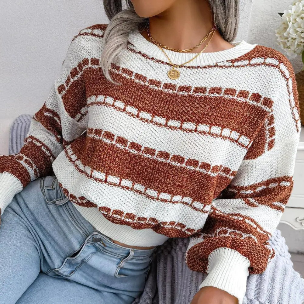 Stilla | Elegant Sweater med Lav Skuldersøm til Damer