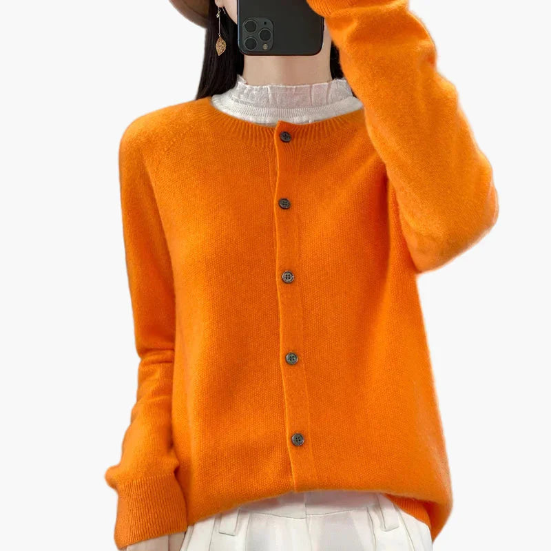 Stilla | Klassisk Strik Cardigan - Elegant Hverdagsstil til Kontor & Fritid