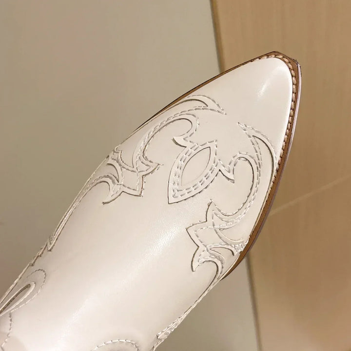 Stilla | Broderede Cowboy Støvler