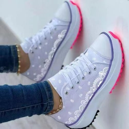 Stilla | Sneakers Snøreløse Platform Sko