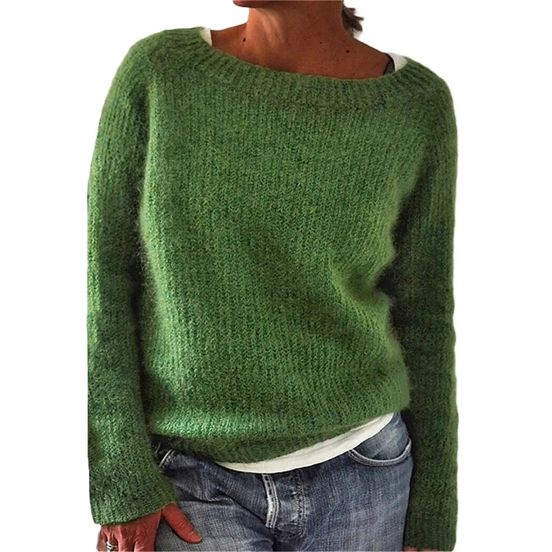 Stilla | Løs Strikkeboot Hals Pullover