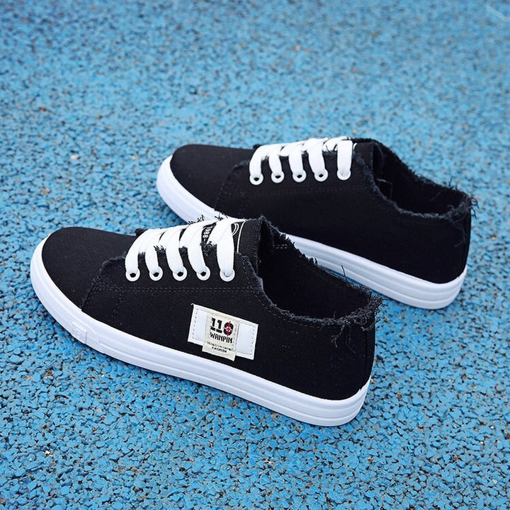 Stilla | Low Top Sko Rose Broderi