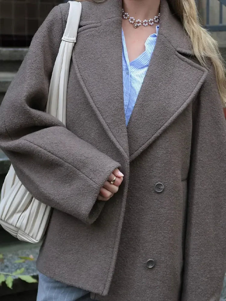 Stilla | Dame Oversized Dobbeltbrystet Frakke