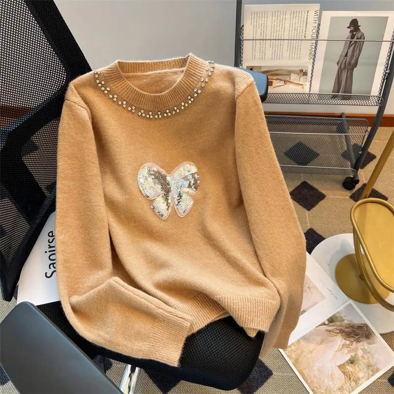 Stilla | Elegant pullover med sløjfe til damer