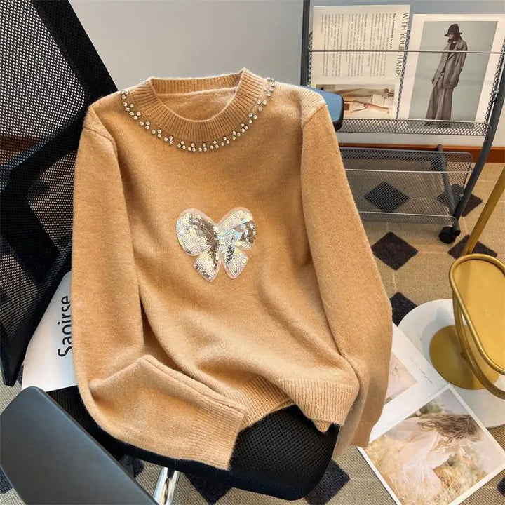 Stilla | Elegant pullover med sløjfe til damer
