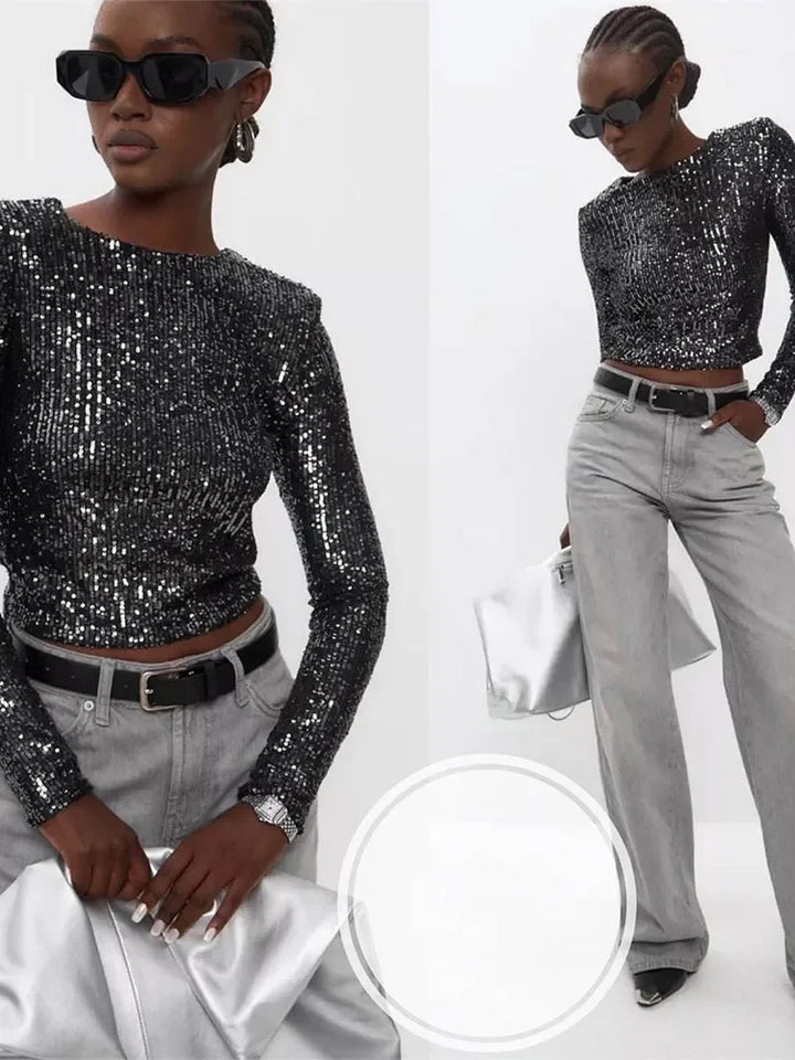 Stilla | Elegant blondet cropped-top