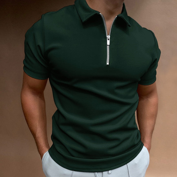 Stilla | Poloshirt med Lynlås