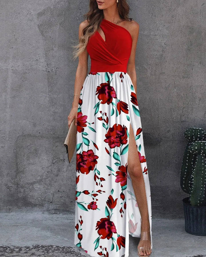 Stilla | Elegante En Skulder Maxi Kjole