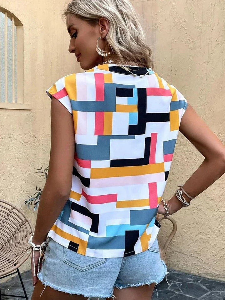Stilla | Farverig Damebluse
