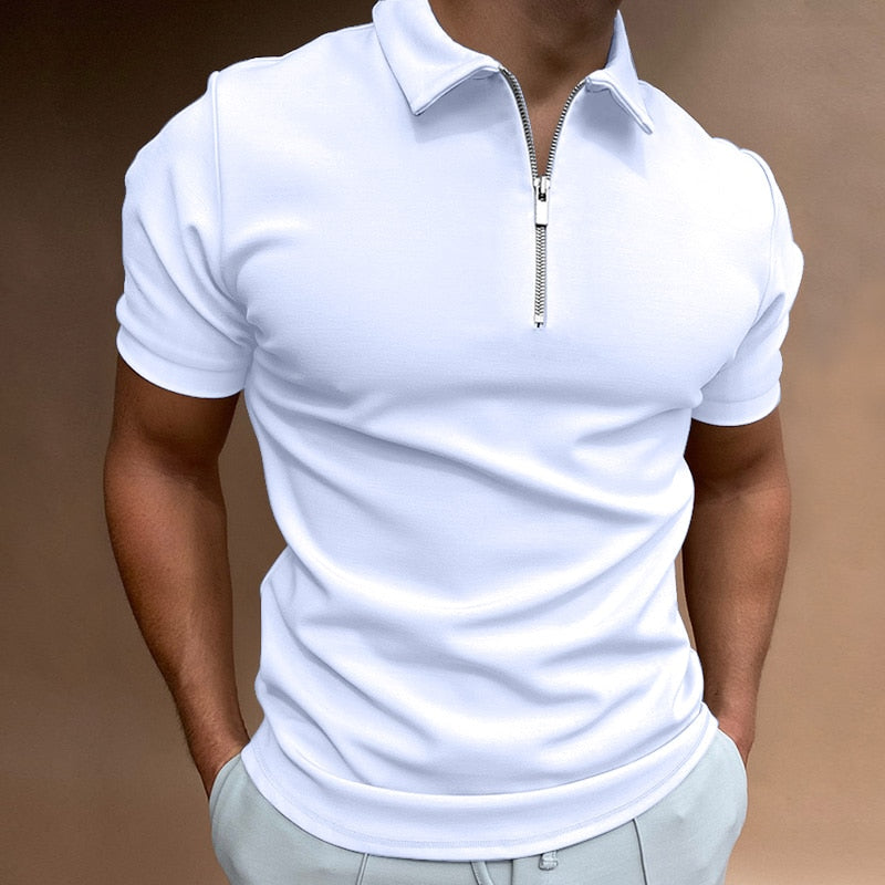 Stilla | Poloshirt med Lynlås