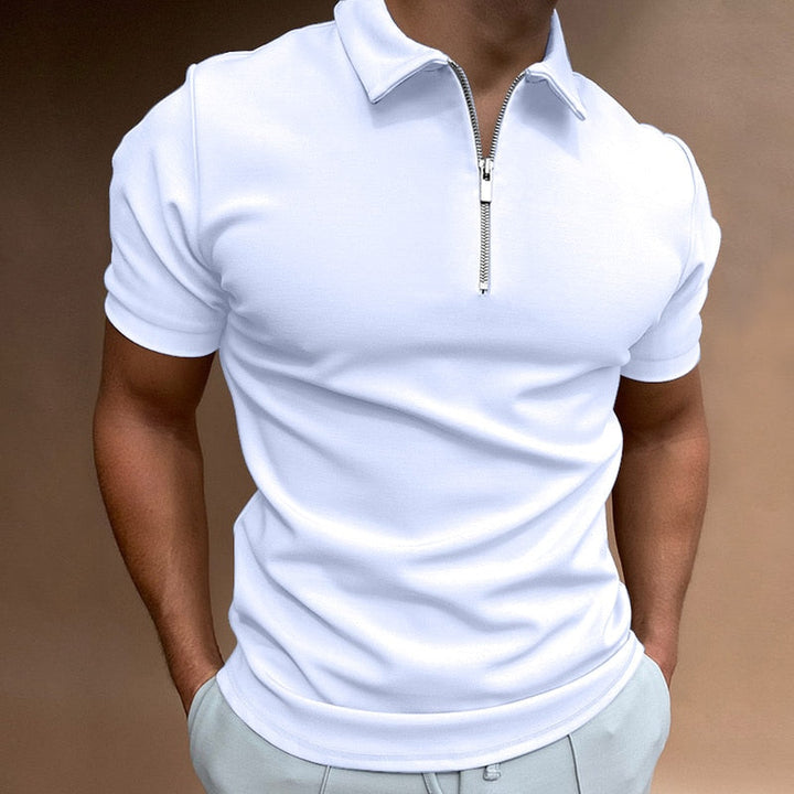 Stilla | Poloshirt med Lynlås