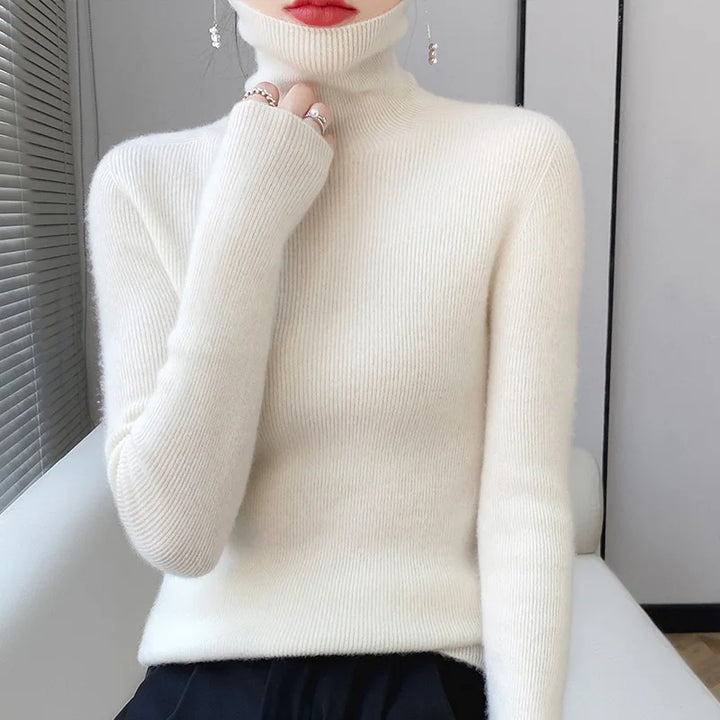 Stilla | Rullekravepullover Af Uld