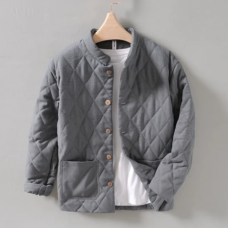 Stilla | Sommersk Jackets til mænd med knapper og rhombusformet quilting