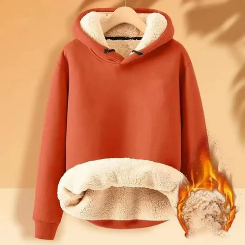 Stilla | Sweatshirt med Sherpa-fyr med hætte