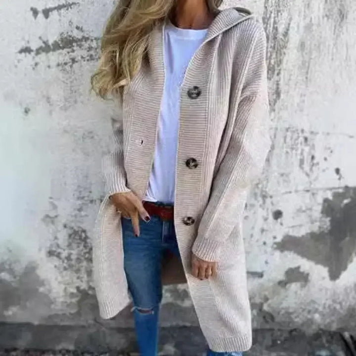 Stilla | Lang Knap Cardigan