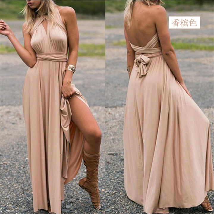 Stilla | Kvinders Multiway Wrap Konvertibel Boho Maxi Kjole