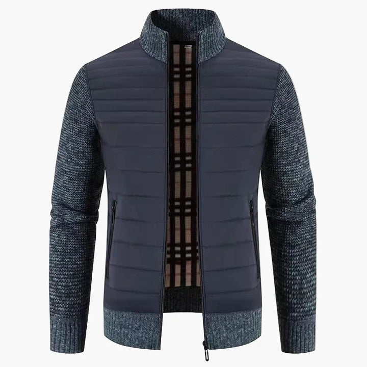 Stilla | Strikjakke I Koreansk Stil - Fashionable Slim Fit Overgangsjakke til Fritid & Hverdag