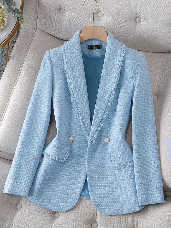 Stilla | Elegant Blazer Af Fleece Og Struktureret Stof Til Damer