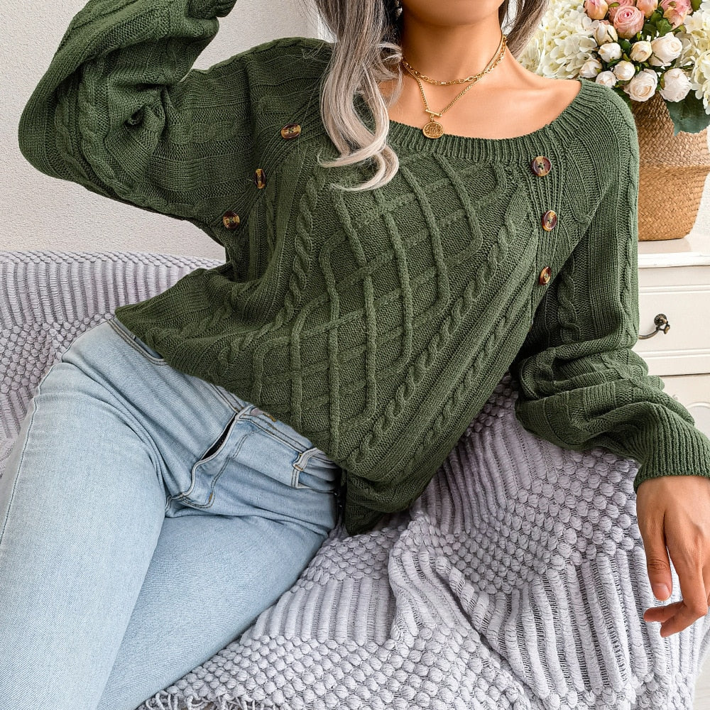 Stilla | Løs strikpullover til fritidslooks