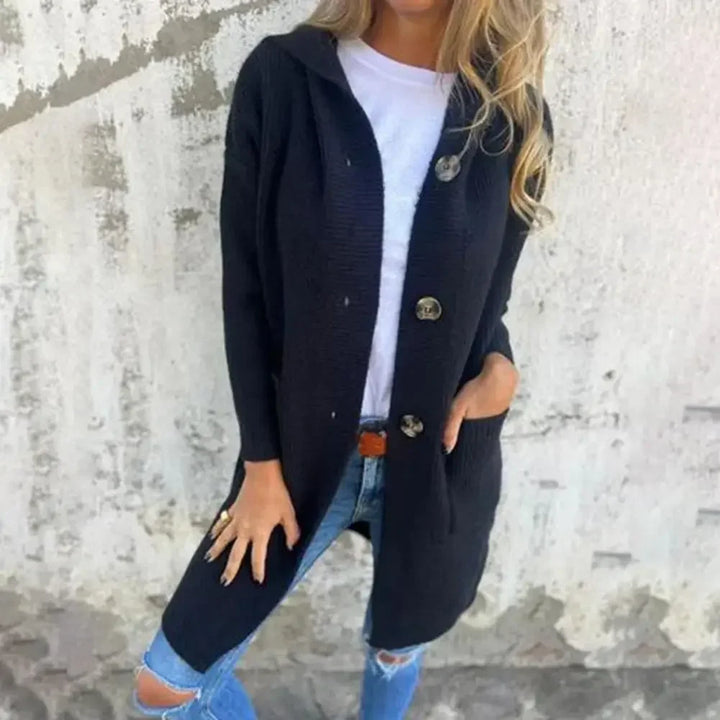 Stilla | Lang Knap Cardigan