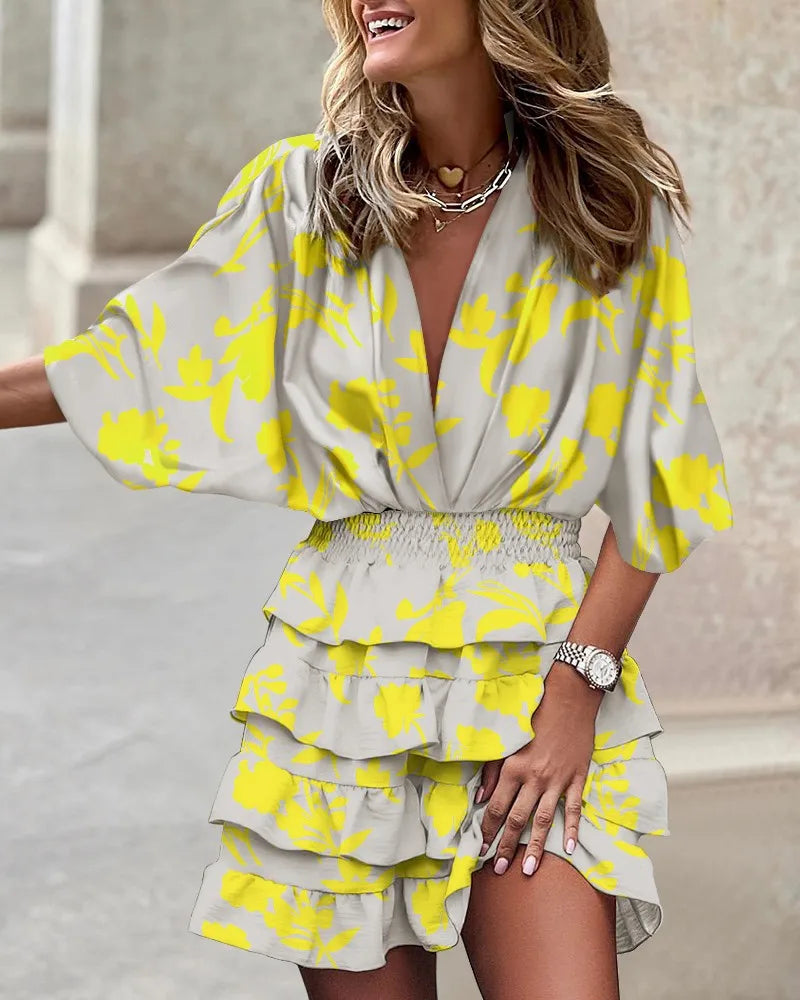 Stilla | Stilfuld Mini Kjole Med Print