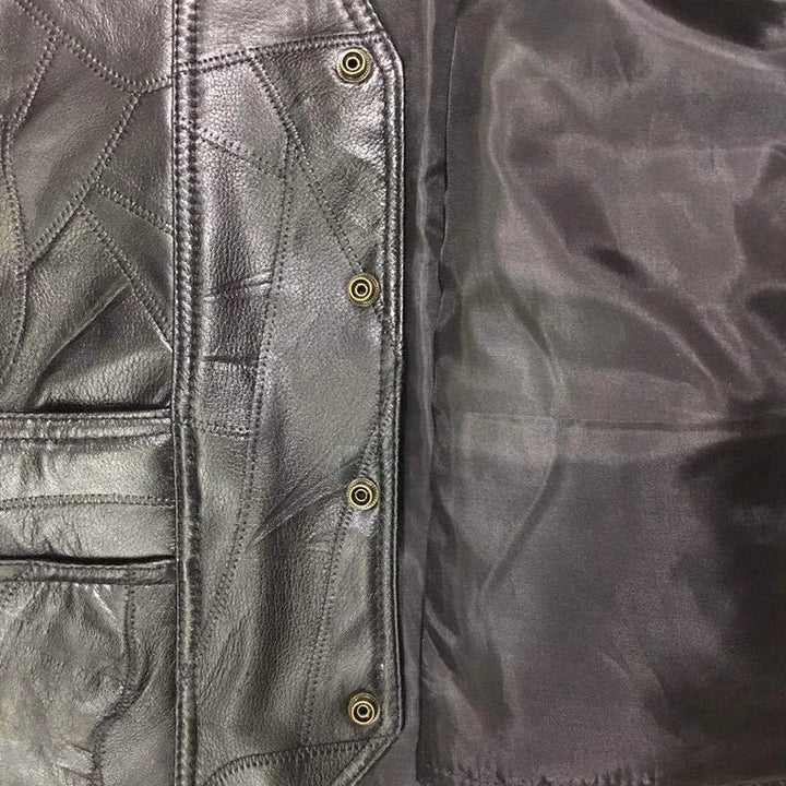 Skovae | Lædervest i vintagestil til mænd