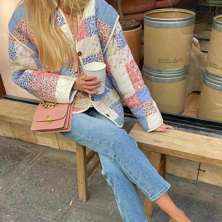 Stilla | Trendy quiltet patchworkjakke