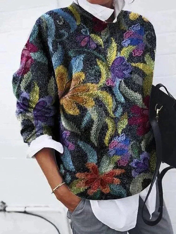 Stilla | Elegant trøje med print