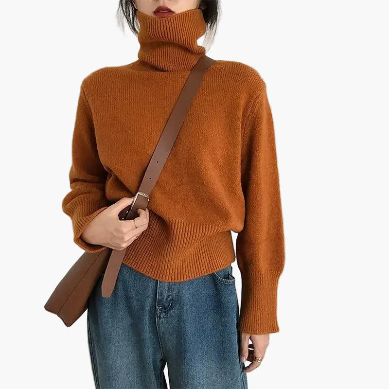 Stilla | Turtleneck Pullover - Modevenlig Efterårs-Vinter Strikpullover til Hverdag & Fritid