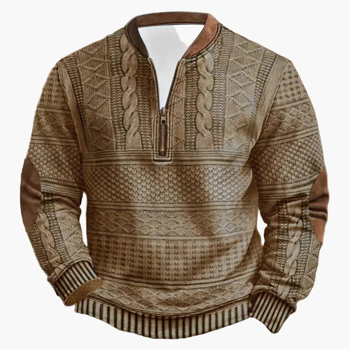 Stilla | Outdoor Casual Pullover med Ståkrave og Lynlås - Moderne Fritidstrøje til Hverdag og Fritid