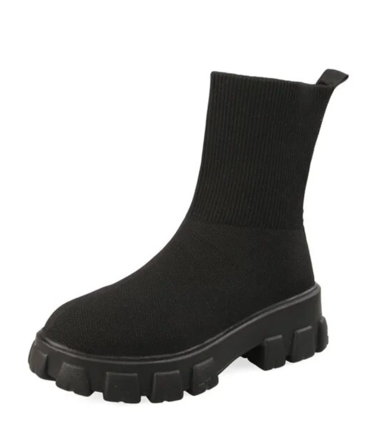 Stilla | Støvler Kvinders Mid Calf Strik Chunky Sko