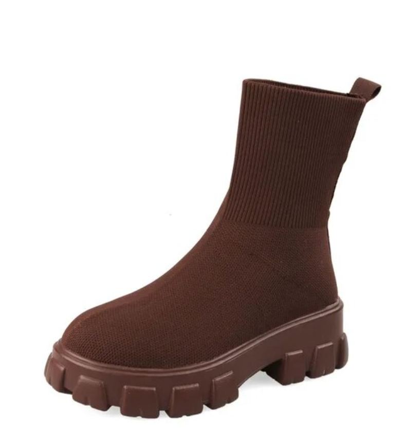 Stilla | Støvler Kvinders Mid Calf Strik Chunky Sko