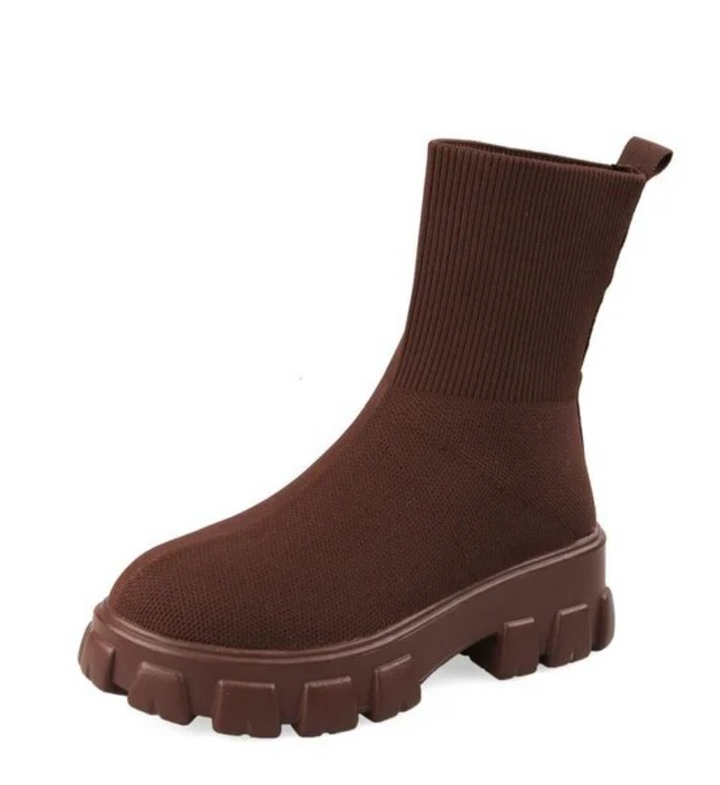 Stilla | Støvler Kvinders Mid Calf Strik Chunky Sko