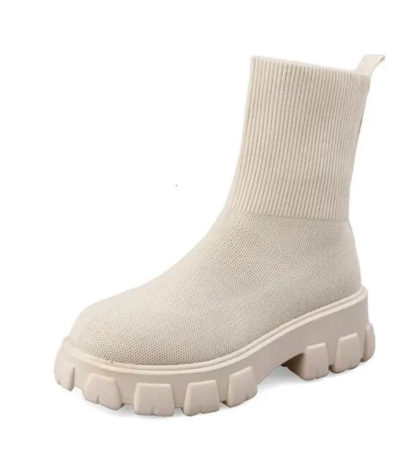 Stilla | Støvler Kvinders Mid Calf Strik Chunky Sko