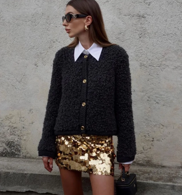 Stilla | Dame Knap-Front Cardigan Jakke