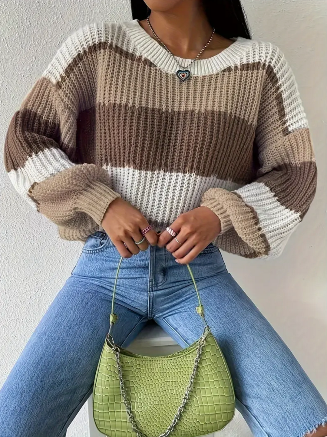 Stilla | Sweater med lanterneærmer