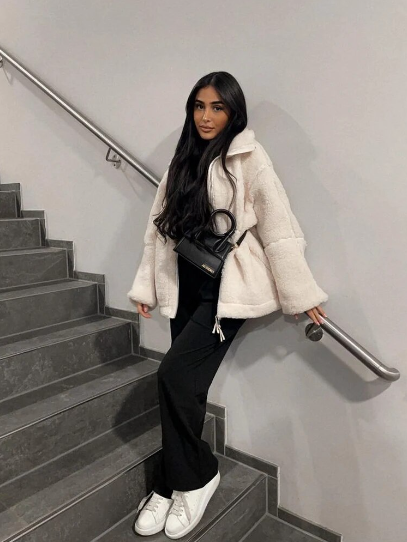 Stilla | Gilet teddy kort stilfuld dame