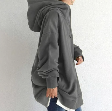Stilla-Hoodie med lynlås til efterår/vinter