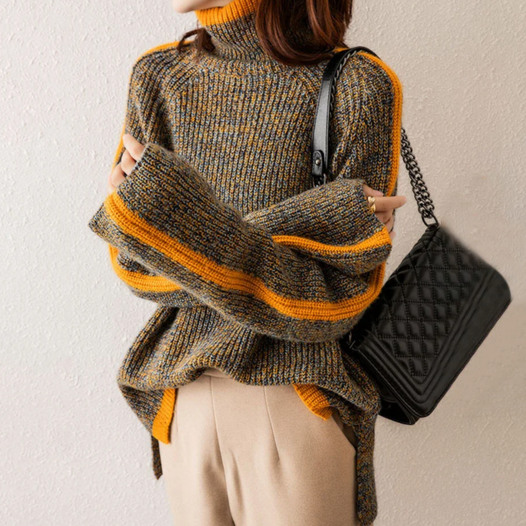 Stilla | Trendy Oversized Striktrøje til Kvinder
