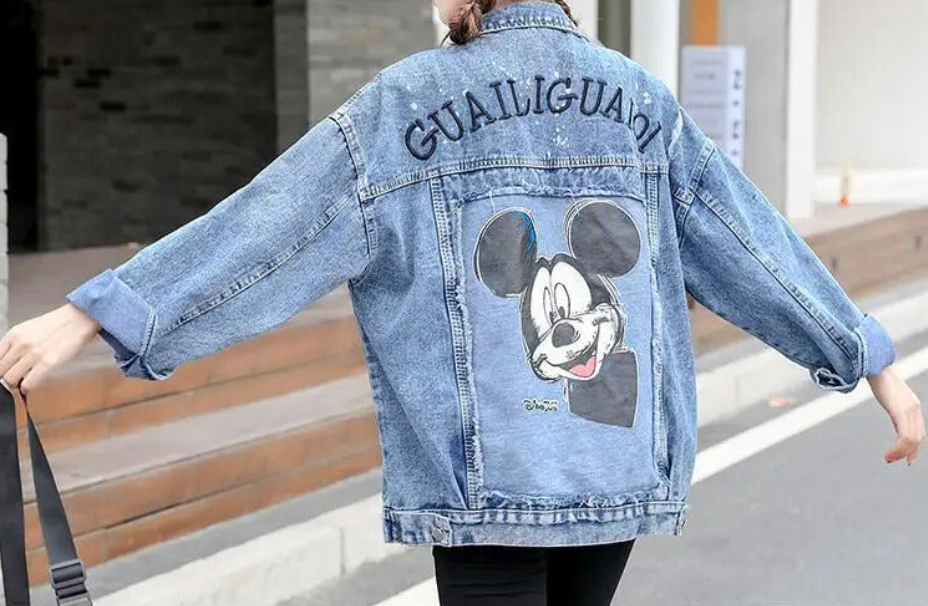 Stilla | Cool Design Jeansjakke Mus Dame