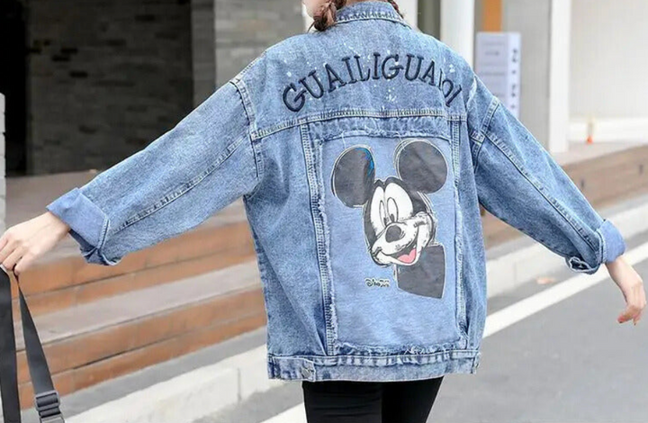 Stilla | Cool Design Jeansjakke Mus Dame